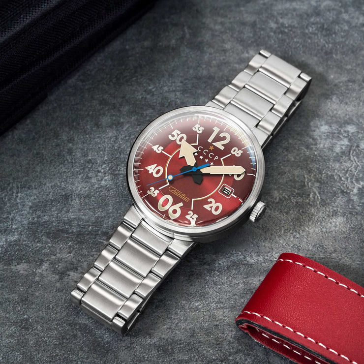 CCCP Proton Automatic Red - Watches.com - CP - 7089 - 55