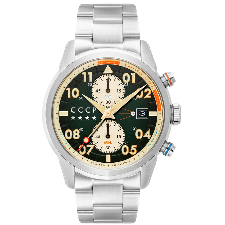 CCCP Space Chronograph Green - Watches.com - CP - 7098 - 33