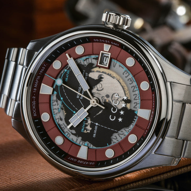 CCCP Space Leonov Automatic Red - Watches.com - CP - 7099 - 33