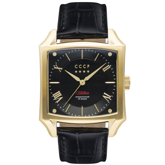 CCCP Spasskaya Automatic Gold Black angled shot picture