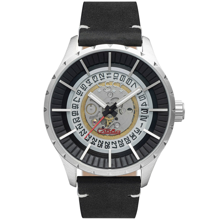 CCCP Vlasov Automatic Silver Black - Watches.com - CP - 7056 - 01