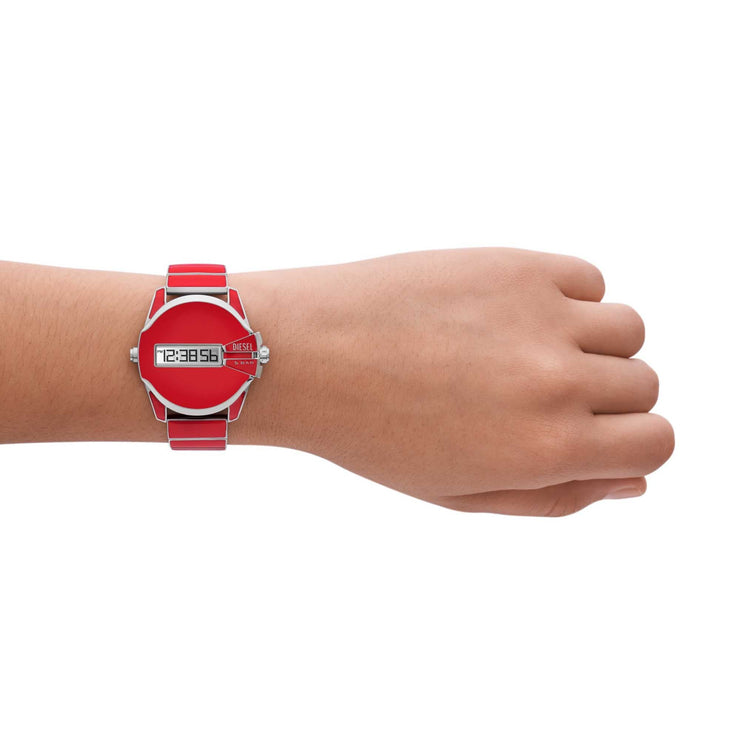 Diesel Baby Chief Digital Red SS - Watches.com - DZ2192