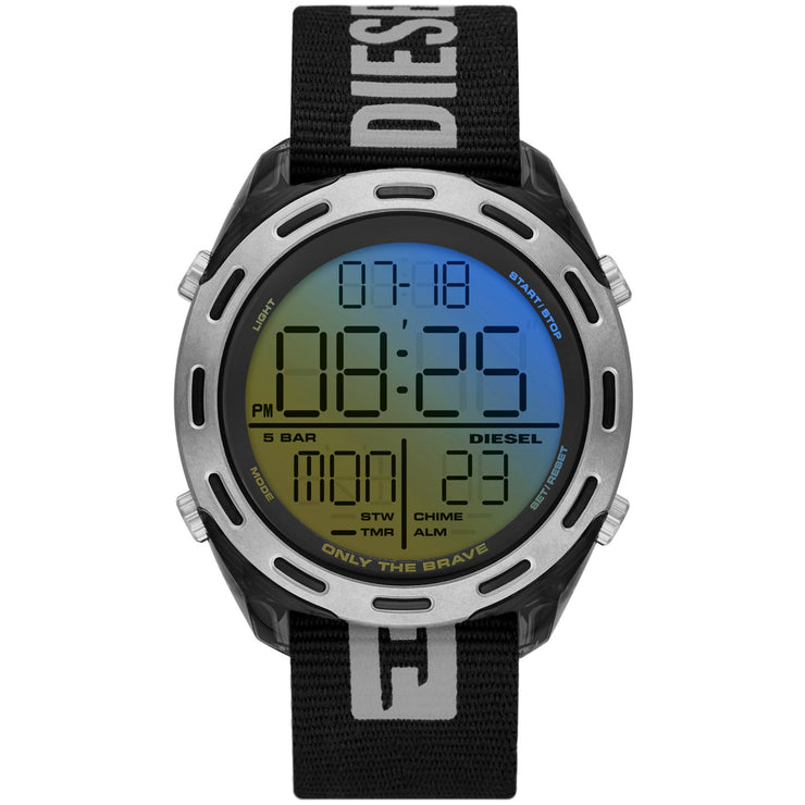 Diesel DZ1984 Crusher Digital Black rPET - Watches.com - DZ1984