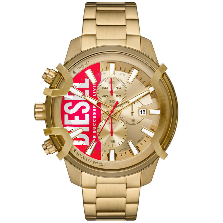 Diesel DZ4595 Griffed Chrono Gold SS - Watches.com - DZ4595