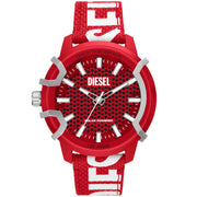 Diesel Griffed Three - Hand Solar PET Red - Watches.com - DZ4620