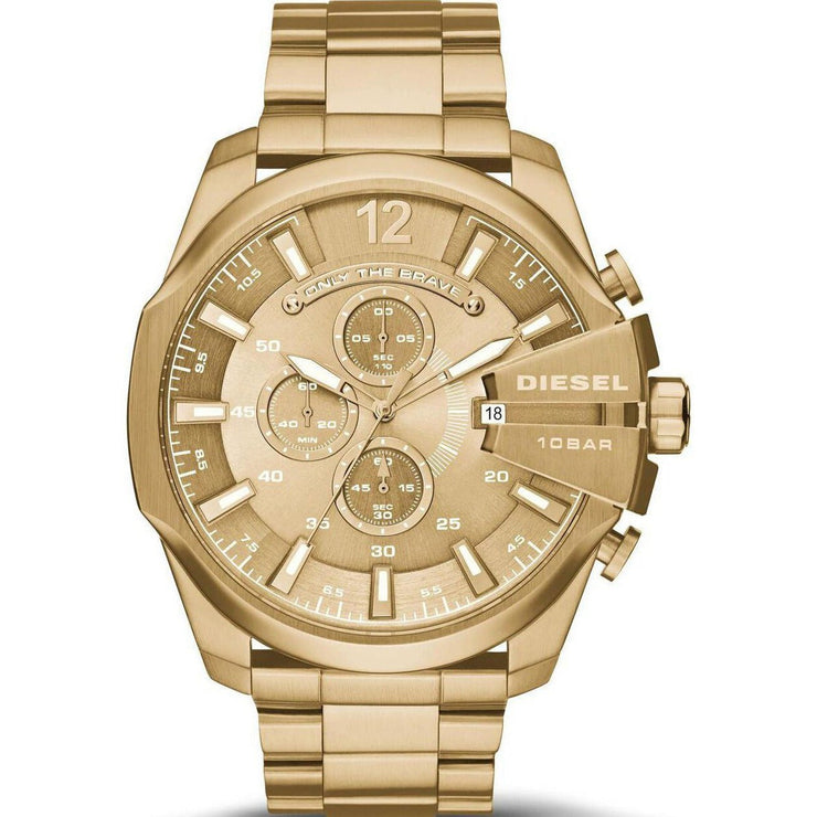 Diesel Mega Chief Chronograph All Gold - Watches.com - DZ4360