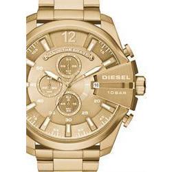 Diesel Mega Chief Chronograph All Gold - Watches.com - DZ4360