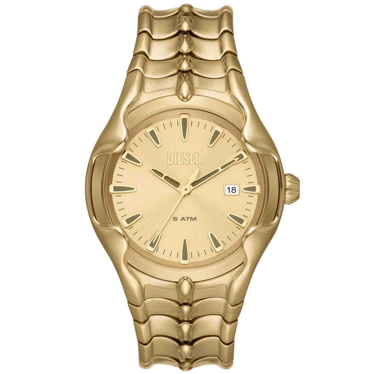 Diesel Vert Three - Hand Date Gold SS - Watches.com - DZ2186