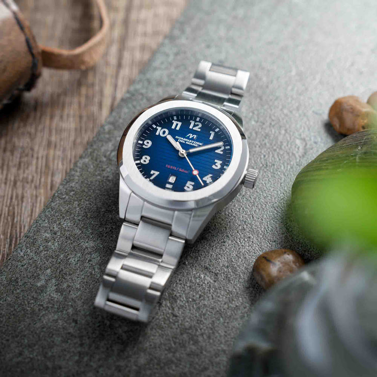 Dominatore Del Mare Aqua Sicura Smoke Blue SS - Watches.com - DD - 8022 - 55