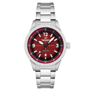 Dominatore Del Mare Aviatore Smoke Crimson SS - Watches.com - DD - 8021 - 88