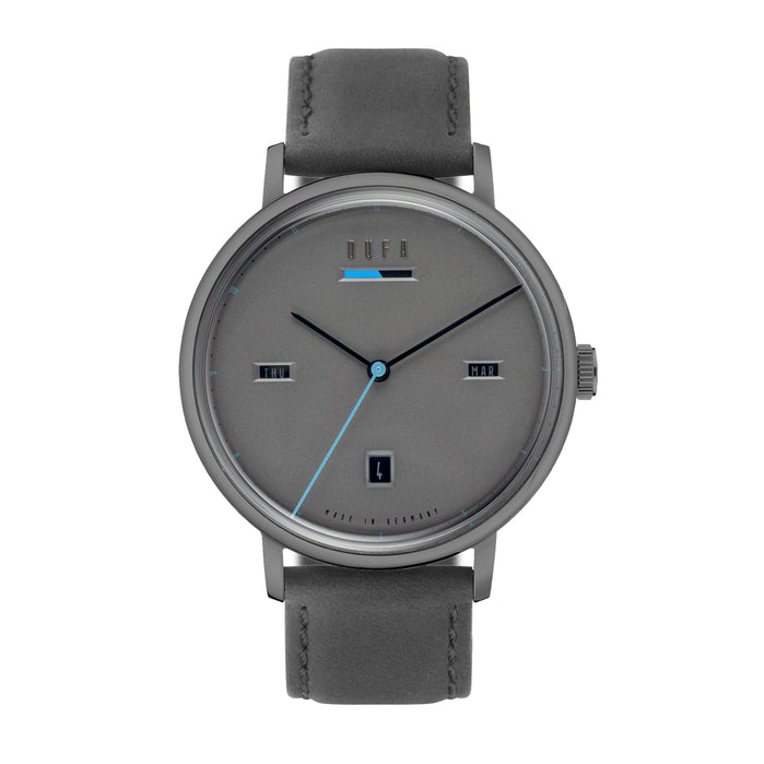 Dufa Aalto Power Reserve Automatic Dark Grey angled shot picture