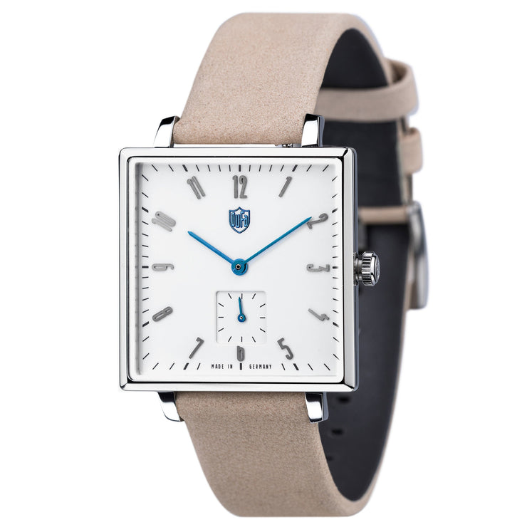 Dufa Gropius Quadrat White Beige - Watches.com - DF - 9025 - 01