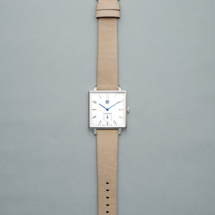 Dufa Gropius Quadrat White Beige - Watches.com - DF - 9025 - 01