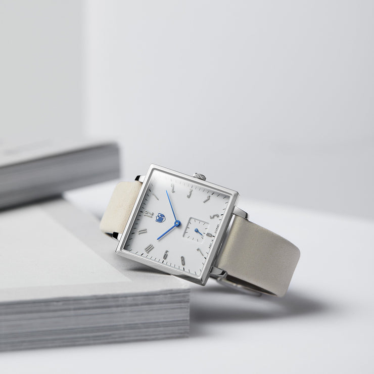 Dufa Gropius Quadrat White Beige - Watches.com - DF - 9025 - 01