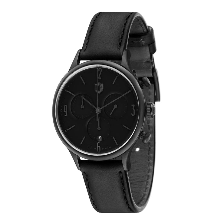 Dufa Van Der Roche Chronograph All Plain Black - Watches.com - DF - 9002 - 0A