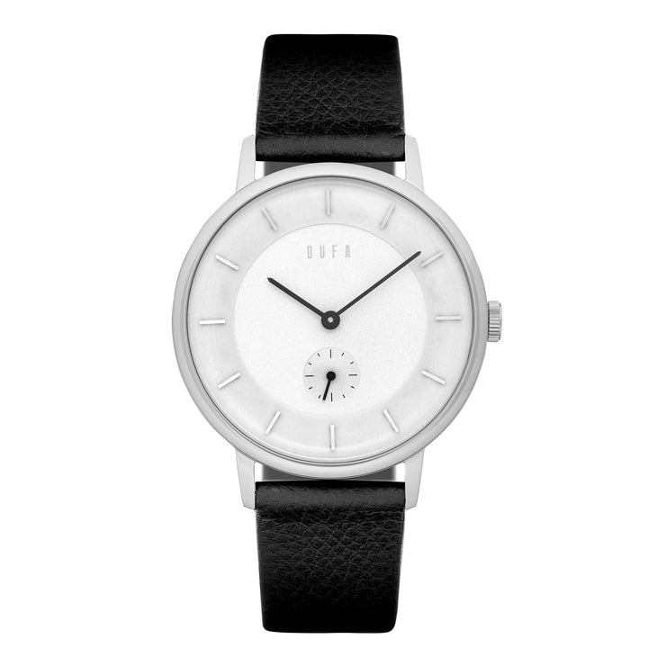 Dufa X Kroyer Saetter Lassen Silver White - Watches.com - DF - 9031 - 01