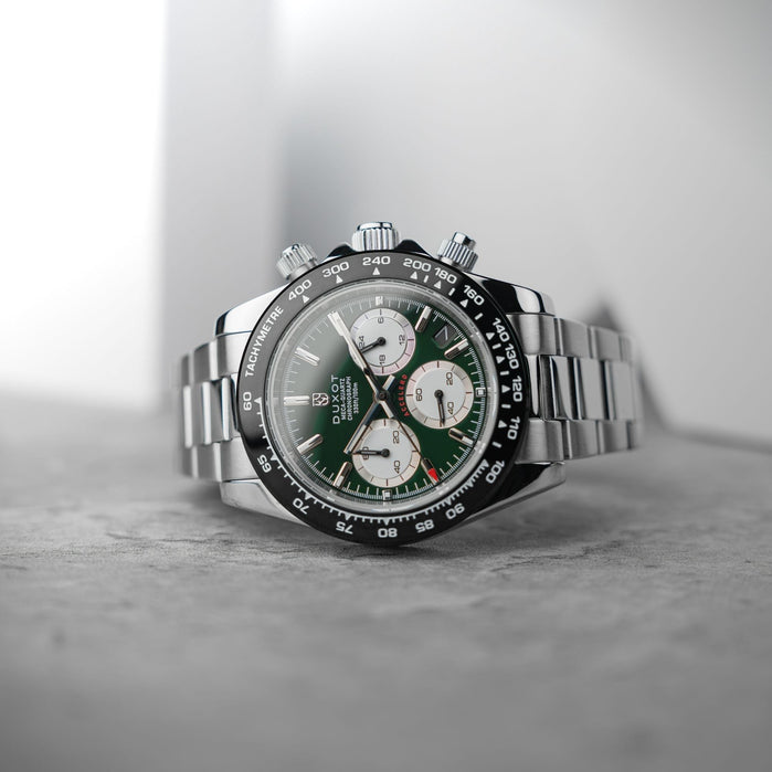 Duxot Accelero Chronograph Jade Green angled shot picture