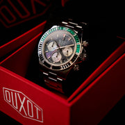 Duxot Accelero Rainbow Chronograph Pearl Green Emerald - Watches.com - DX - 2064 - 99