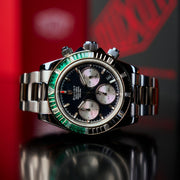 Duxot Accelero Rainbow Chronograph Pearl Green Emerald - Watches.com - DX - 2064 - 99