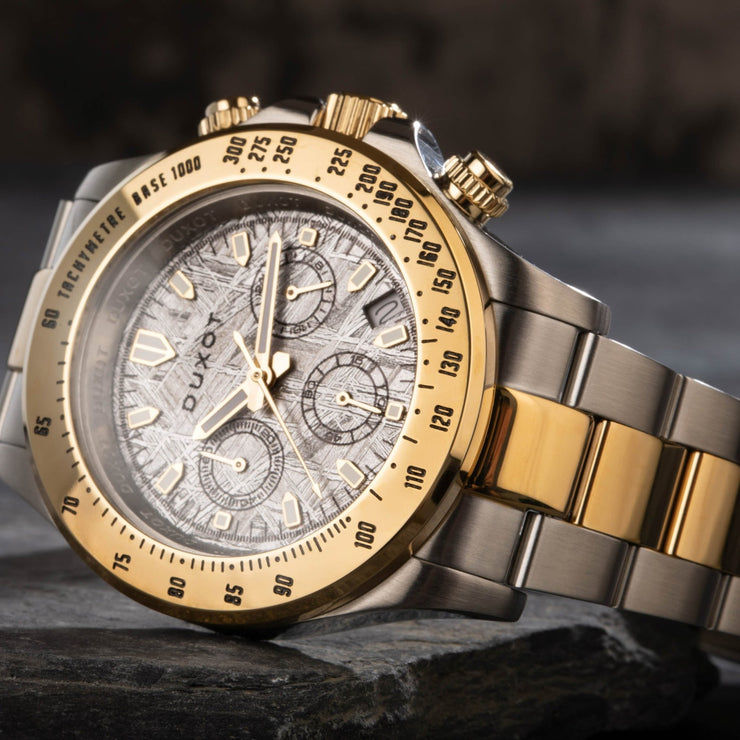 Duxot Atlantica Cubic Zirconium Chronograph Gold Limited Edition - Watches.com - DX - 2048 - JJ