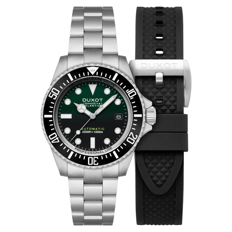 Duxot Atlantica Deep Dive Automatic Limited Edition Emerald Green - Watches.com - DX - 2066 - 22