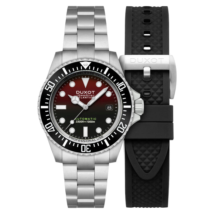 Duxot Atlantica Deep Dive Automatic Limited Edition Scarlet Red - Watches.com - DX - 2066 - 33