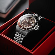 Duxot Atlantica Diver Automatic Chocolate Brown - Watches.com - DX - 2057 - 99