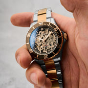 Duxot Atlantica Skeleton Automatic Brown Stone - Watches.com - DX - 2067 - 66