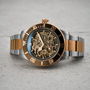 Duxot Atlantica Skeleton Automatic Brown Stone - Watches.com - DX - 2067 - 66