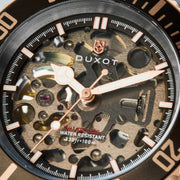 Duxot Atlantica Skeleton Automatic Brown Stone - Watches.com - DX - 2067 - 66