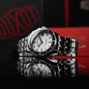 Duxot Henri Diver Automatic Matt Silver - Watches.com - DX - 2060 - 77