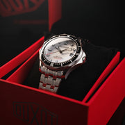 Duxot Henri Diver Automatic Matt Silver - Watches.com - DX - 2060 - 77