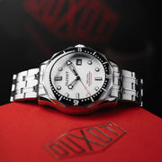 Duxot Henri Diver Automatic Matt Silver - Watches.com - DX - 2060 - 77