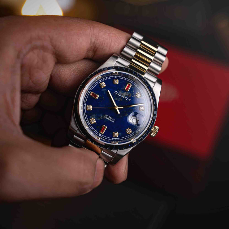 Duxot Serenata Rainbow Diver Automatic Lapis Lazuli Limited Edition - Watches.com - DX - 2058 - 44