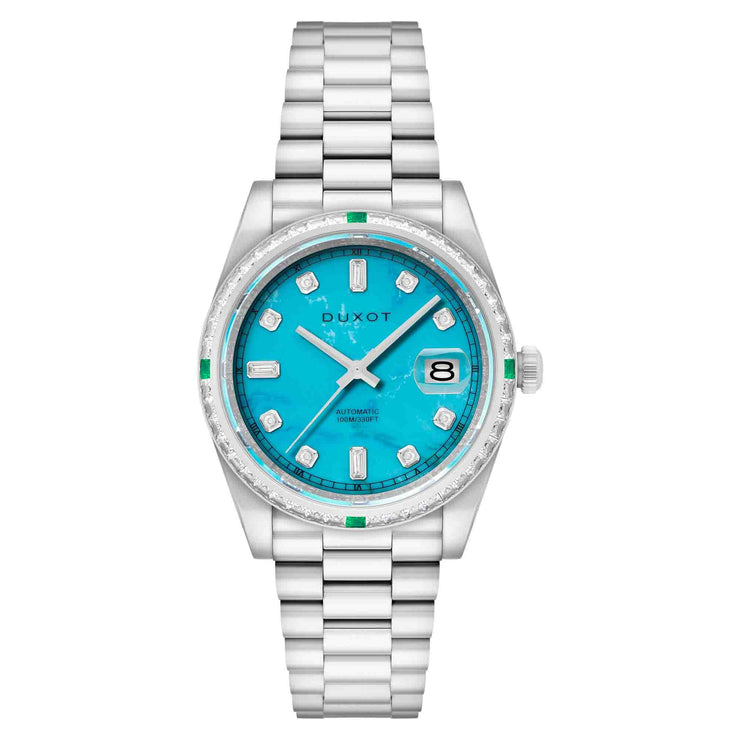 Duxot Serenata Rainbow Diver Automatic Turquoise Limited Edition - Watches.com - DX - 2058 - 11