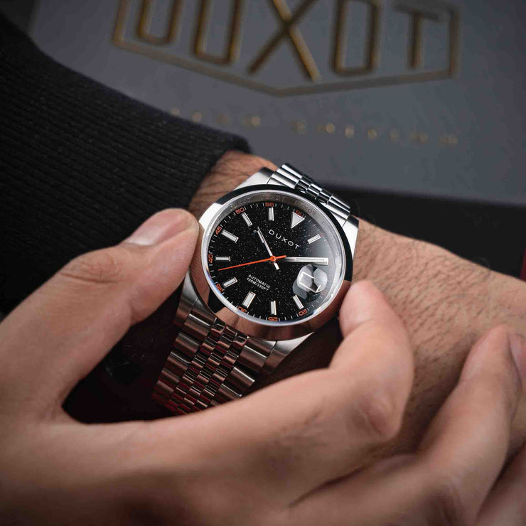 Duxot Vezeto Automatic Black Sandstone Limited Edition - Watches.com - DX - 2061 - 33