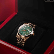 Duxot Vezeto Automatic Green Gemstone Limited Edition - Watches.com - DX - 2061 - BB