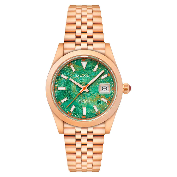 Duxot Vezeto Automatic Green Gemstone Limited Edition - Watches.com - DX - 2061 - BB