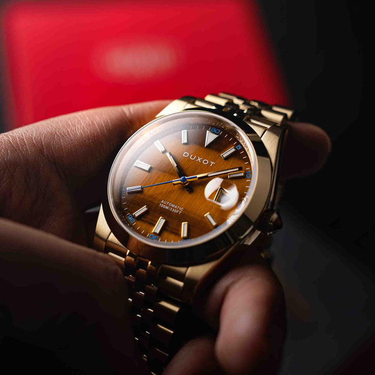 Duxot Vezeto Automatic Tiger Eye Limited Edition - Watches.com - DX - 2061 - 88