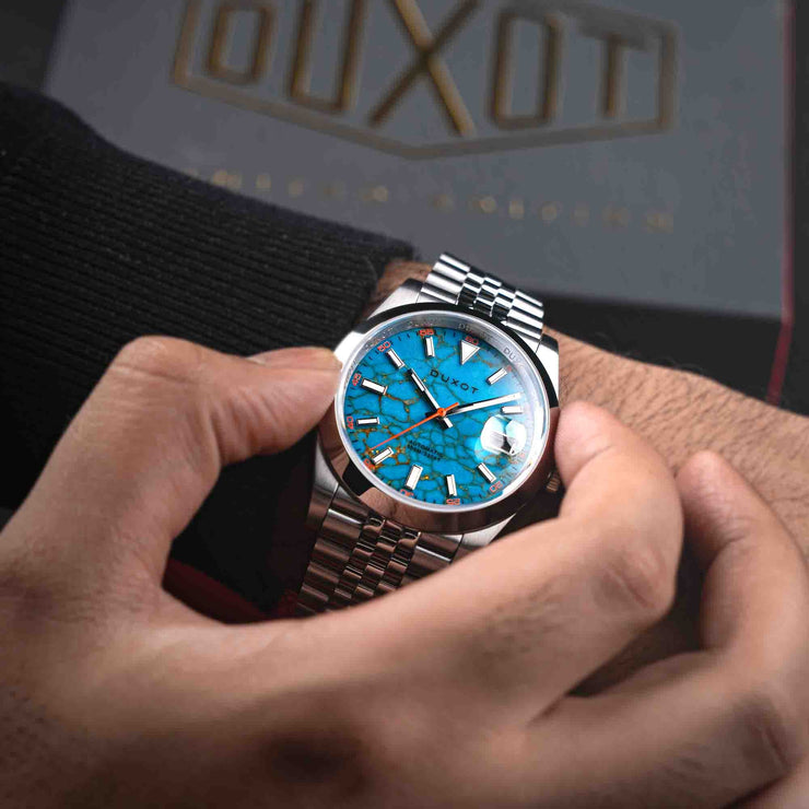 Duxot Vezeto Automatic Turquoise Limited Edition - Watches.com - DX - 2061 - 44