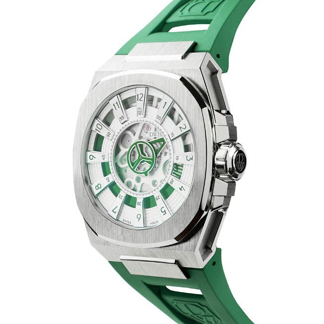 DWISS M3S Swiss Automatic Green Limited Edition - Watches.com - M3S - green - rubber