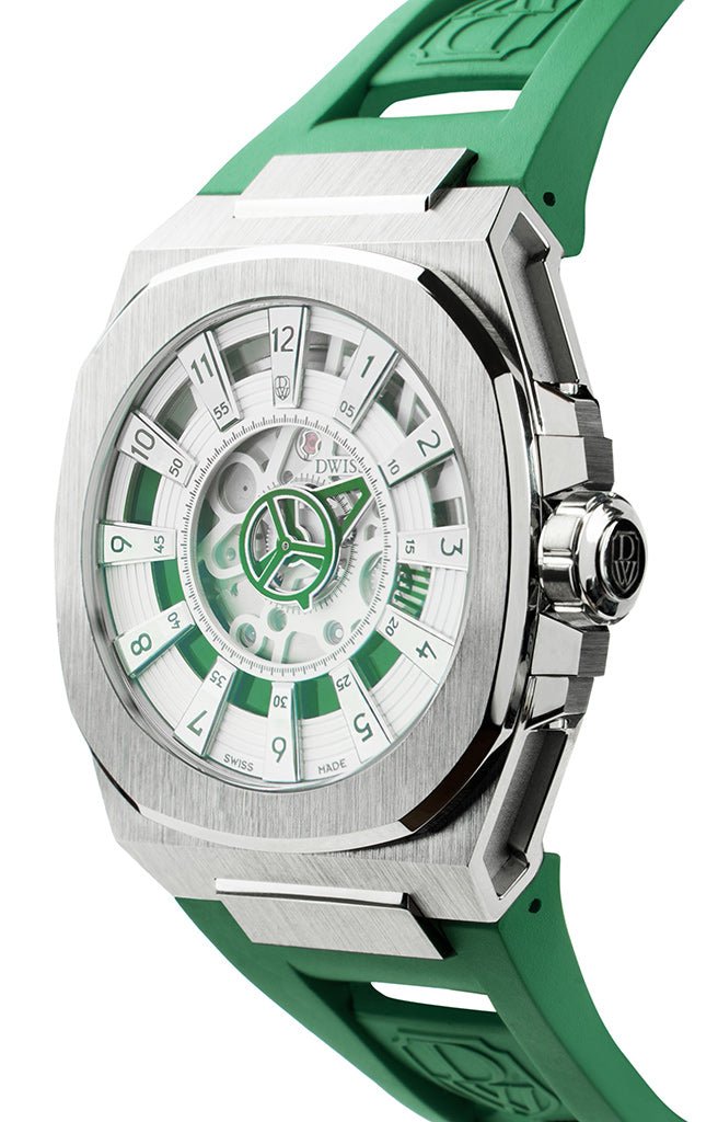 DWISS M3S Swiss Automatic Green Limited Edition - Watches.com - M3S - green - rubber - green