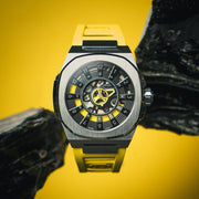 DWISS M3S Swiss Automatic Yellow Limited Edition - Watches.com - M3S - yellow - rubber