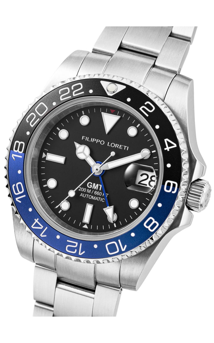 Filippo Loreti Aquadiver GMT Automatic Blue - Watches.com - 01093