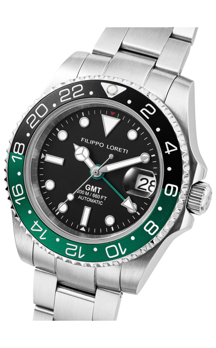 Filippo Loreti Aquadiver GMT Automatic Green - Watches.com - 01094