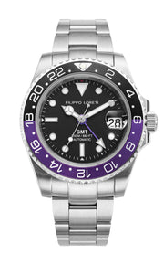 Filippo Loreti Aquadiver GMT Automatic Purple - Watches.com - 01095