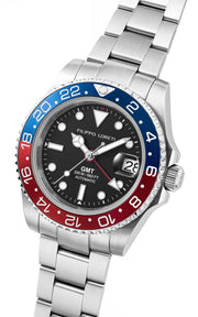 Filippo Loreti Aquadiver GMT Automatic Red & Blue - Watches.com - 01092