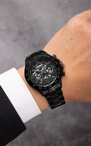 Filippo Loreti Ascari Monza Skeleton All Black - Watches.com - 01068