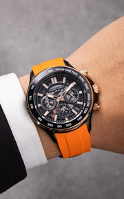 Filippo Loreti Ascari Monza Skeleton Black Rose Tiger Rubber - Watches.com - 01070