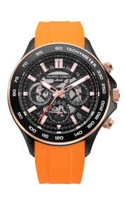 Filippo Loreti Ascari Monza Skeleton Black Rose Tiger Rubber - Watches.com - 01070